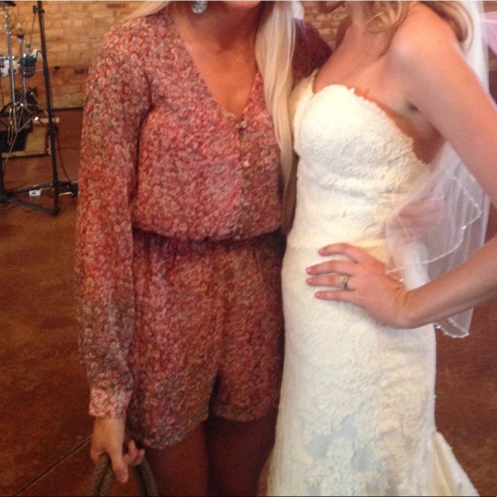 BCBGeneration Floral Romper Dress